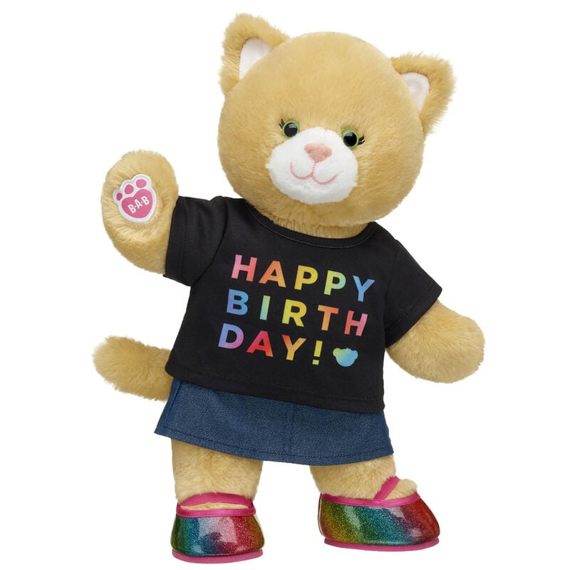 Jennifur Cat Happy Birthday Stuffed Animal Gift Set - Build-A-Bear Workshop&reg;