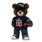 New England Patriots Football Bear with Jersey, Fan Hat, and Football - Build-A-Bear Workshop&reg;