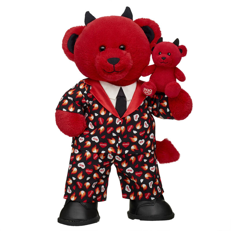 Online Exclusive Devilishly Cute Teddy Bear Wristie for Stuffed Animals