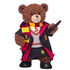 Harry Potter Bear Gryffindor Gift Set with House Robe, Scarf, Hogwarts Skirt & Wand