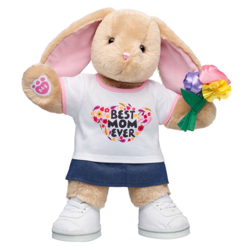 Pastel Swirl Kitty Stuffed Animal Mother's Day Gift Set with Bouquet - Build-A-Bear Workshop&reg;
