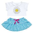Daisy Print T-Shirt with Skirt