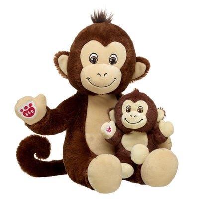 Smiley Monkey Stuffed Animal & Build-A-Bear Mini Beans&reg; Gift Set