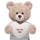 Online Exclusive Embroidered Gifting White Heart Wristie plush by Build-A-Bear