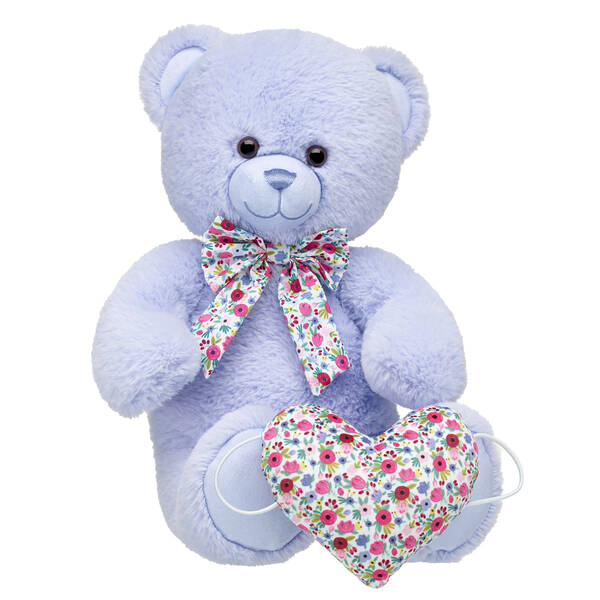 Lavender Teddy Bear w/ Heart & Gifting Bow BuildABear®