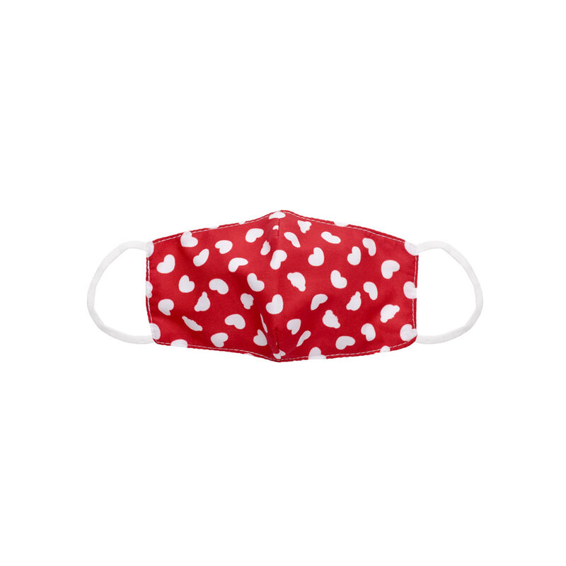 Child-Size Red Hearts Face Mask