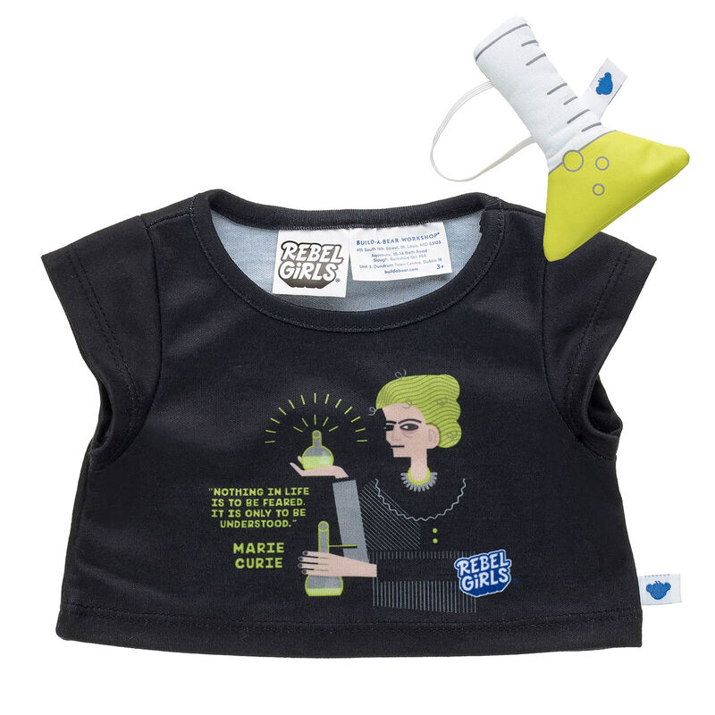 Rebel Girls Marie Curie T-Shirt and Beaker