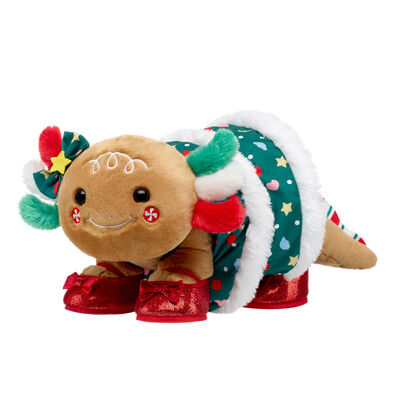 Gingerbread Axolotl Stuffed Animal Gift Set