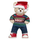 Happy Hugs Teddy Bear Naughty and Nice Santa Gift Set 