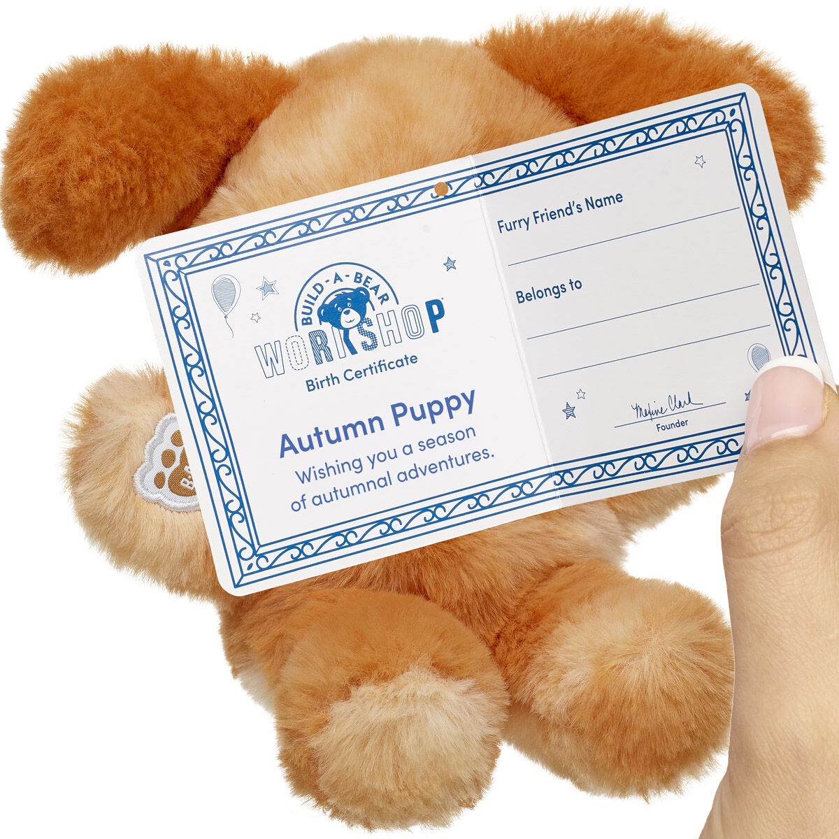 Build-A-Bear Mini Beans® Autumn Puppy Stuffed Animal