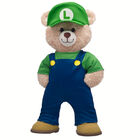 Super Mario Happy Hugs Teddy Bear Luigi Gift Set plush by Build-A-Bear