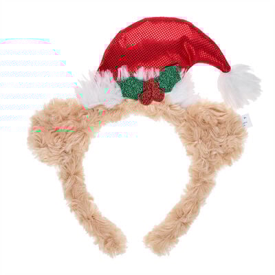 Santa Hat Bear Headband for Kids