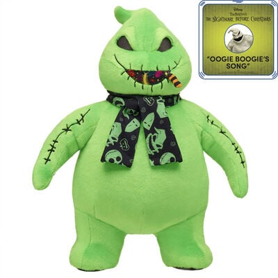 Disney Tim Burton's The Nightmare Before Christmas Neon Oogie Boogie Plush Gift Set with Sound