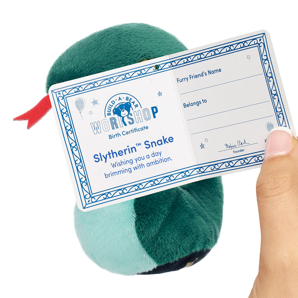 Build-A-Bear Mini Beans® HARRY POTTER™ SLYTHERIN™ Snake Plush