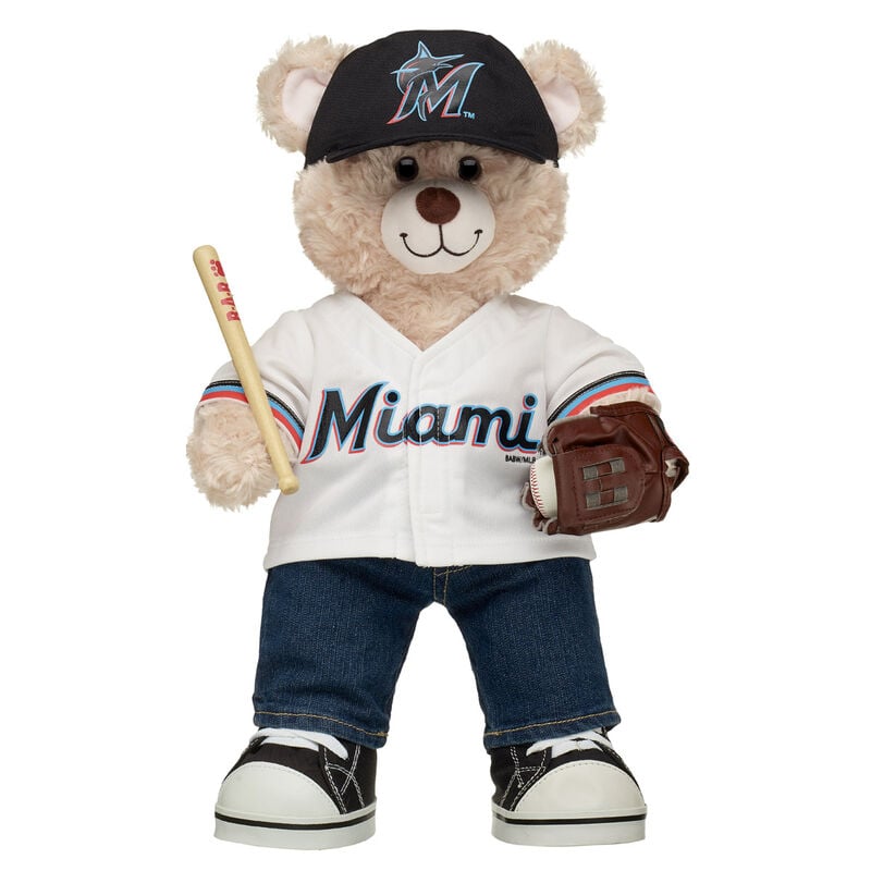 Happy Hugs Teddy Bear Miami Marlins™ Gift Set - Build-A-Bear Workshop®