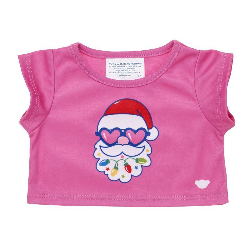 Pink Santa T-Shirt | Build-A-Bear