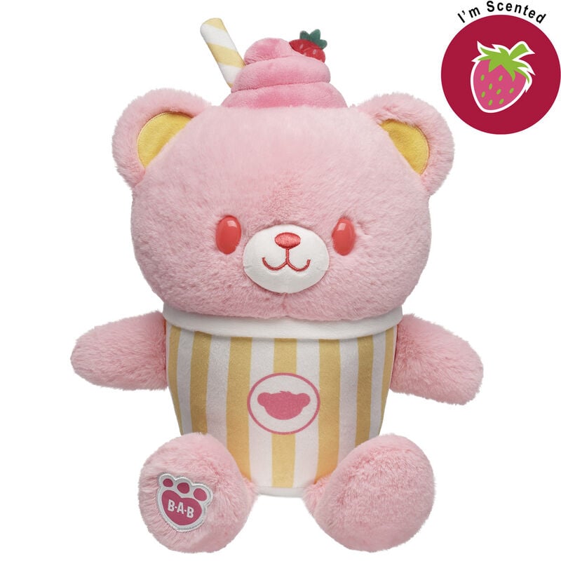 Strawberry Lemonade Bear Slushie Plushie Scented Gift Set plush by Build-A-Bear