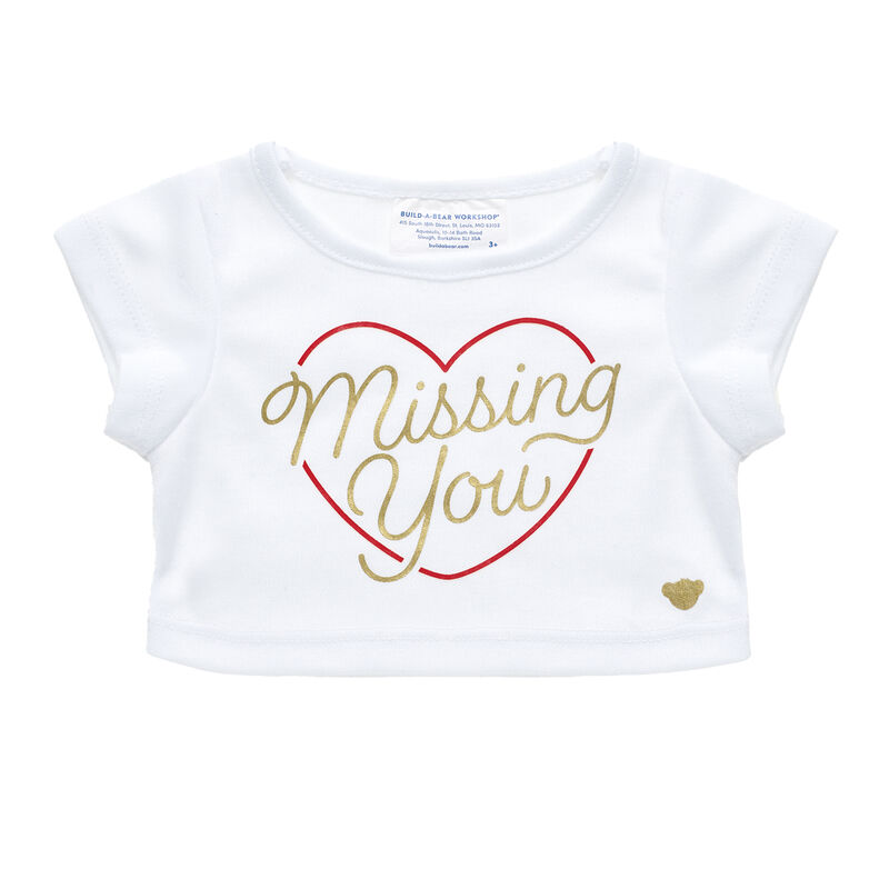 Online Exclusive Missing You T-Shirt | Shop Now at Build-A-Bear®