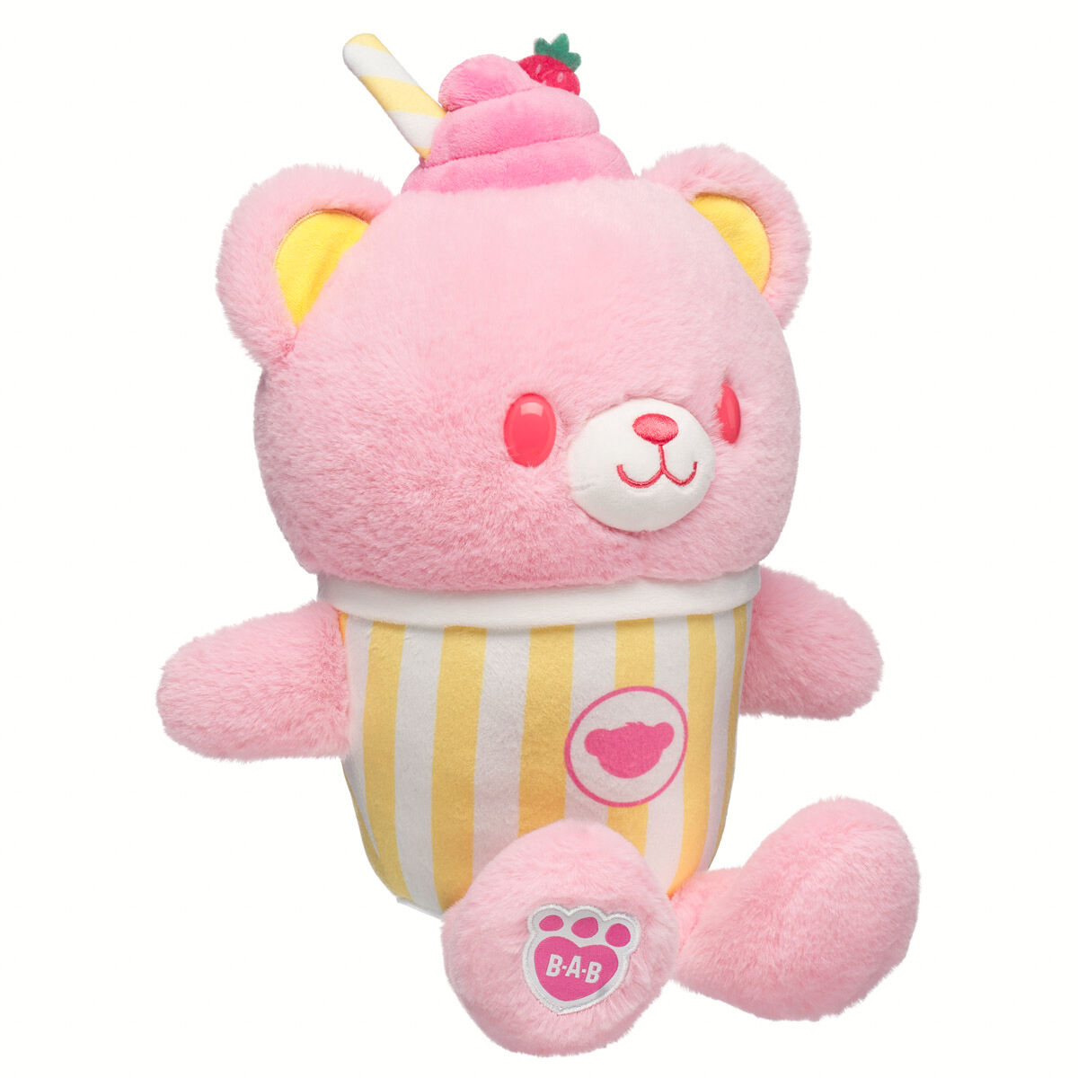 Strawberry Lemonade Bear Slushie Plushie