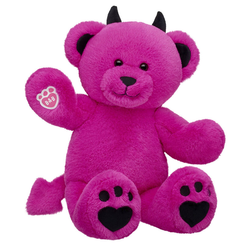 Devilishly Pink Teddy Bear