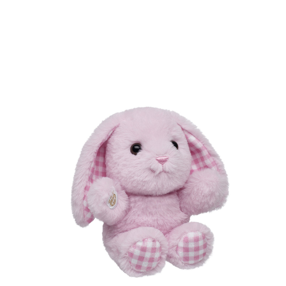 Build-A-Bear Mini Beans® Pink Gingham Pawlette™ Bunny Plush - Limited Edition!