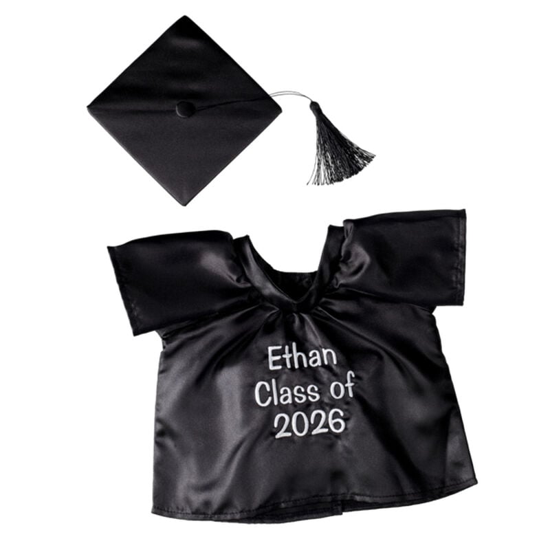Personalized Embroidered Black Graduation Set 4 pc