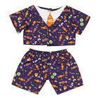 Halloween Suit w/ White Collars & Orange Tie - Build-A-Bear®