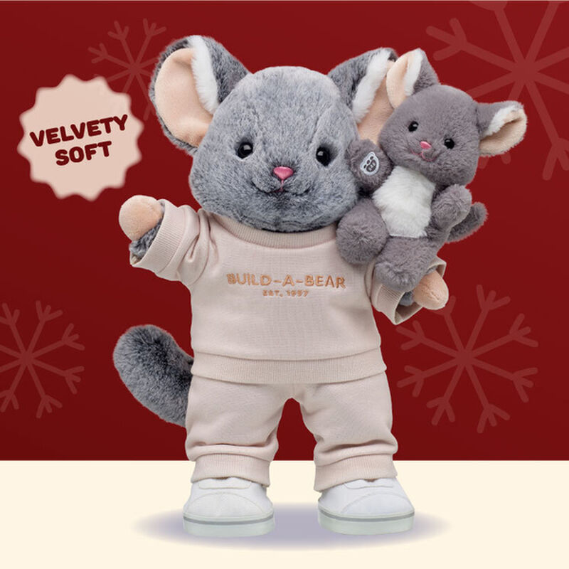 Chinchillin' Chinchilla Stuffed Animal Gift Set