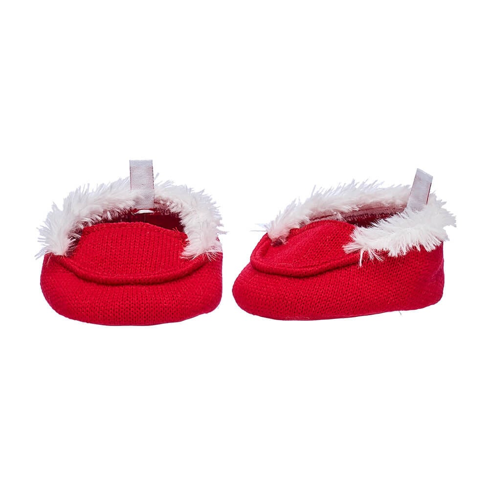 Red Knit Slippers