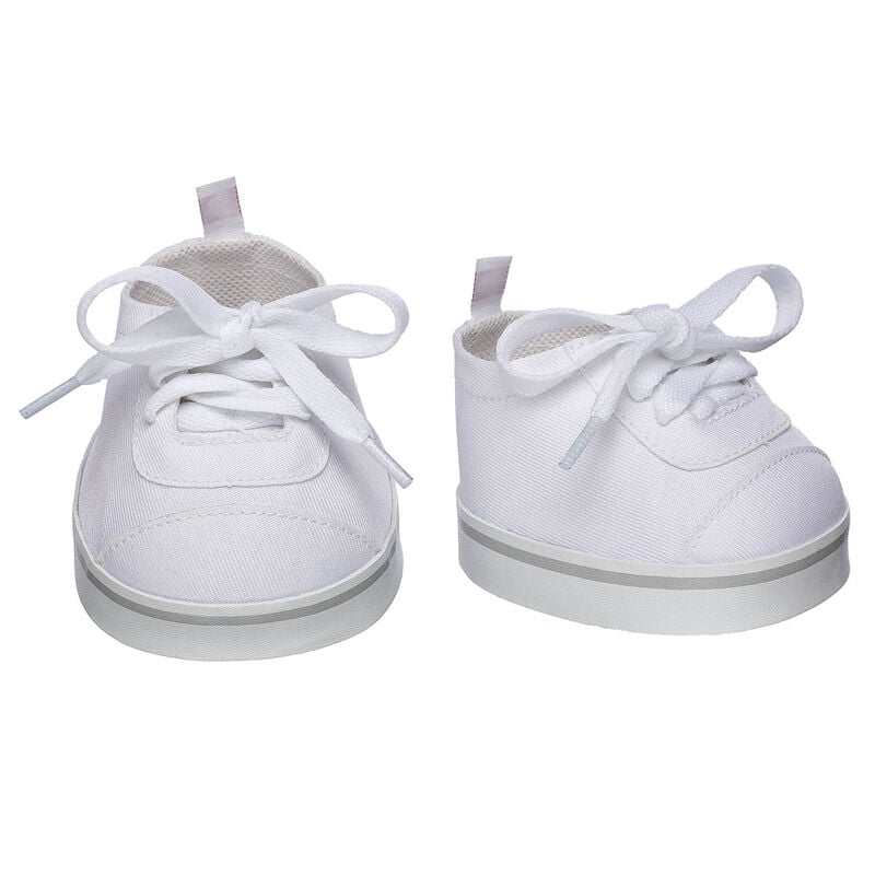 White Low-Top Shoes by Build-A-Bear