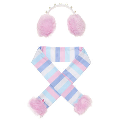 Pearl Earmuffs and Scarf Set