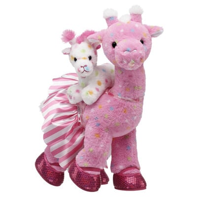 Pink Frosted Animal Cookie Giraffe Stuffed Animal Gift Set