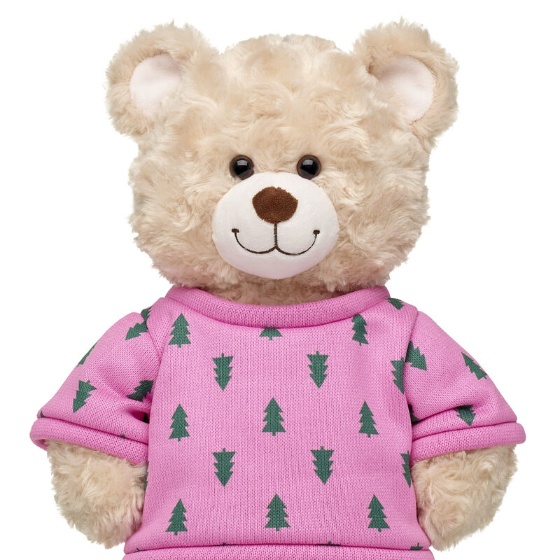 Pink and Green Christmas Tree Sweater for Stuffed Animals - Build-A-Bear Workshop®