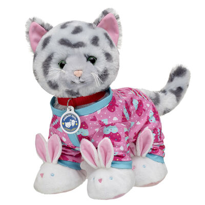 Promise Pets™ Ocicat Stuffed Animal Pink Sleeper Gift Set with Slippers
