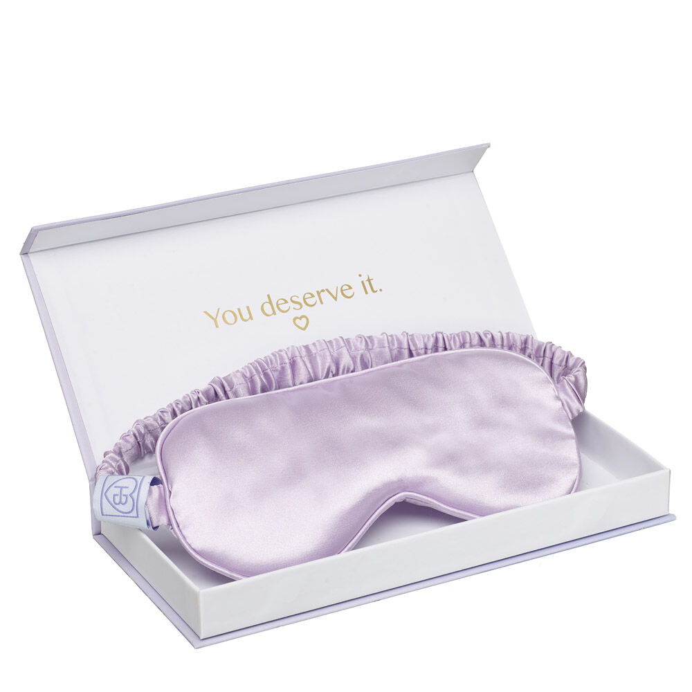 Lavender Satin Eye Mask Box