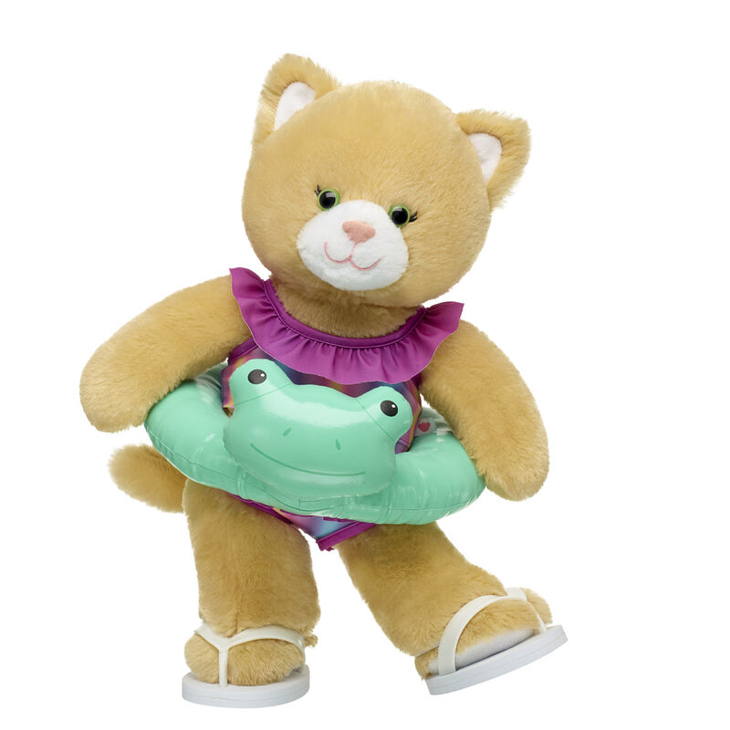Jennifur Cat Frog Floatie Plush Toy Gift Set