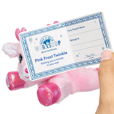 Mini Beans&reg; Pink Frost Twinkle Reindeer Plush