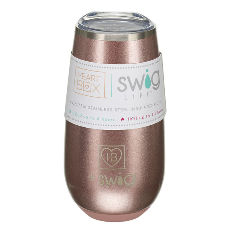 Swig Life 6oz Stemless Champagne Flute with Lid