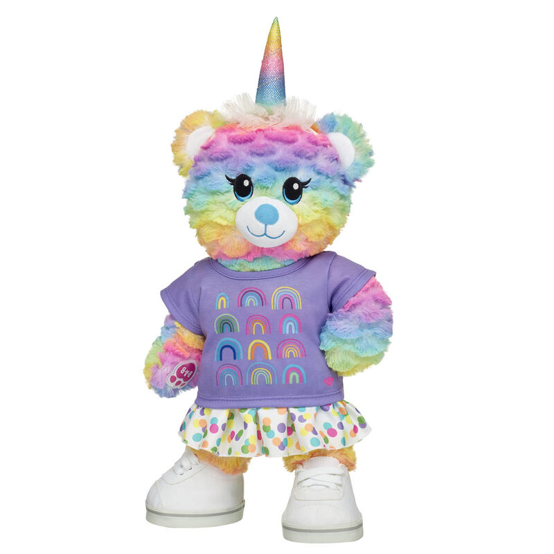 Rainbow Party Teddy Bear Unicorn Skirt Gift Set - Build-A-Bear Workshop®