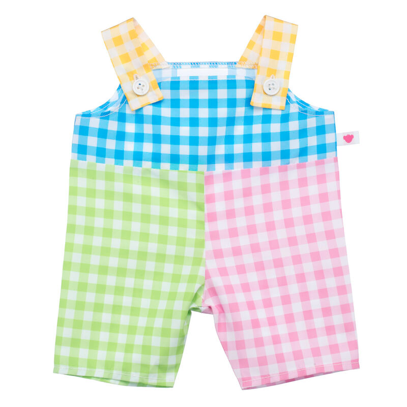 Spring Gingham Overalls by Build-A-Bear