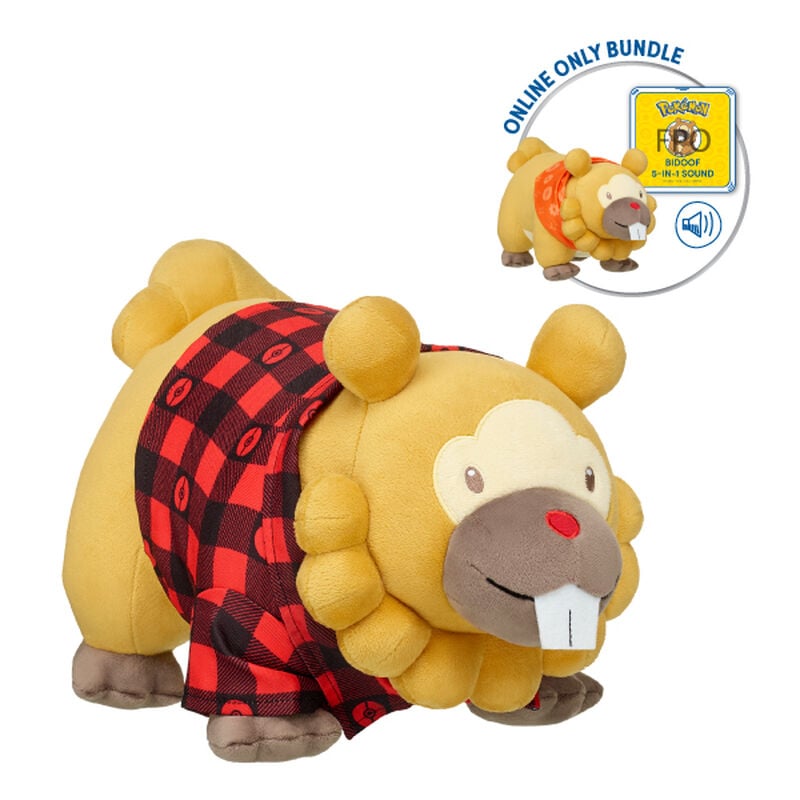 Online Exclusive Pok&eacute;mon Bidoof Plush Bundle - Build-A-Bear Workshop&reg;