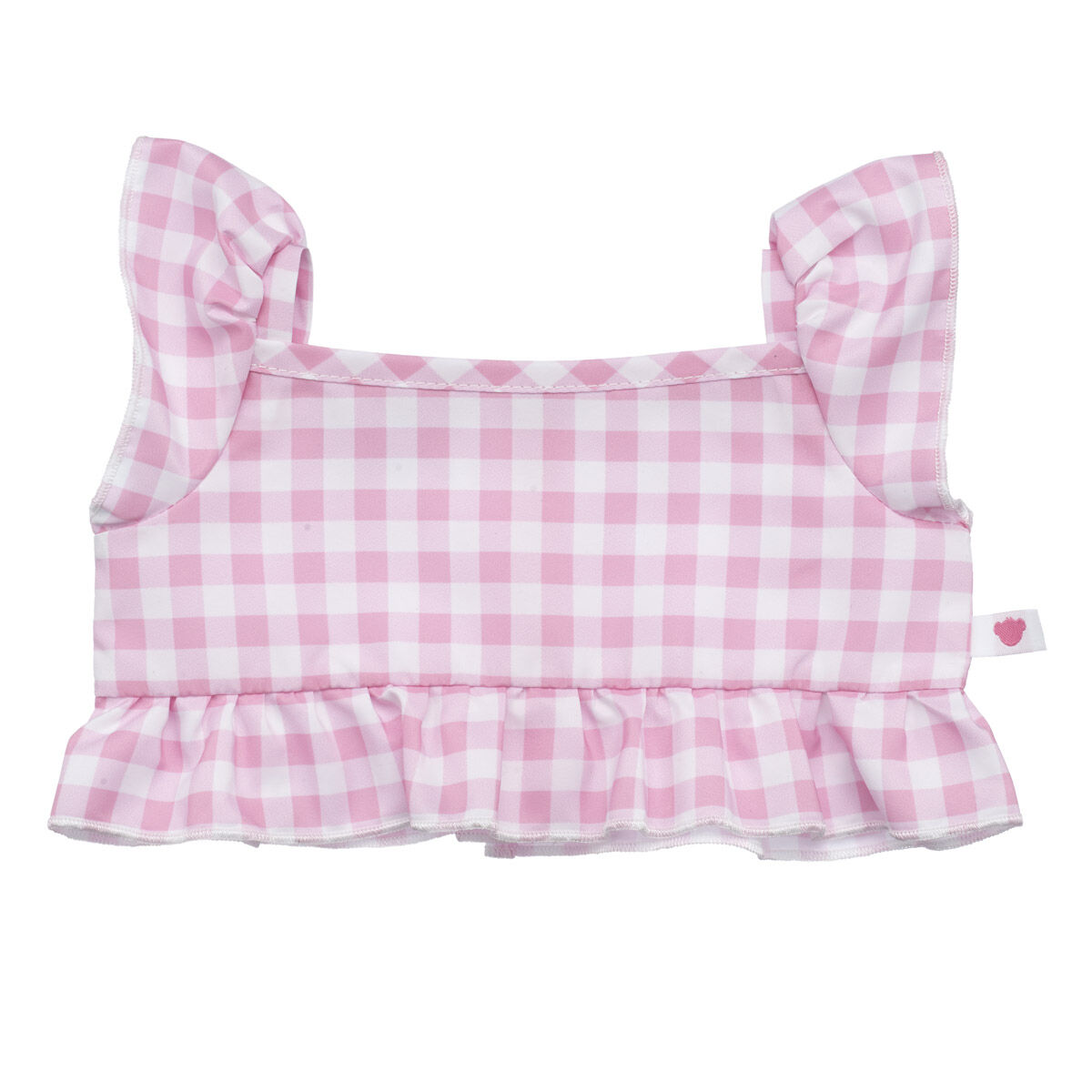 Pink Gingham Ruffle Tank
