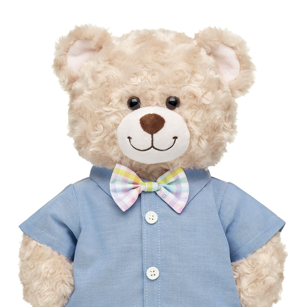 Chambray Shirt With Bow Tie