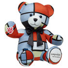 Mondrian Composition Teddy Bear with Gifting Bow