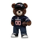New England Patriots Football Bear with Jersey, Fan Hat, and Football - Build-A-Bear Workshop&reg;