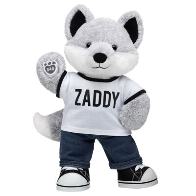 Silver Fox Stuffed Animal Zaddy Gift Set