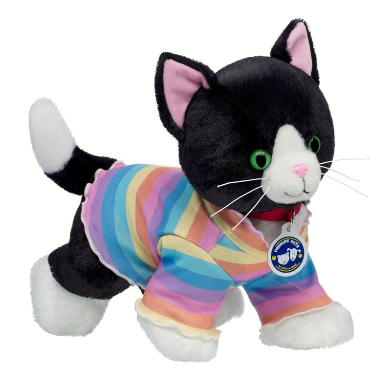 Promise Pets Tuxedo Cat Stuffed Animal Rainbow Gift Set by Build-A-Bear
