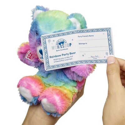 Build-A-Bear Mini Beans&reg; Rainbow Party Teddy Bear