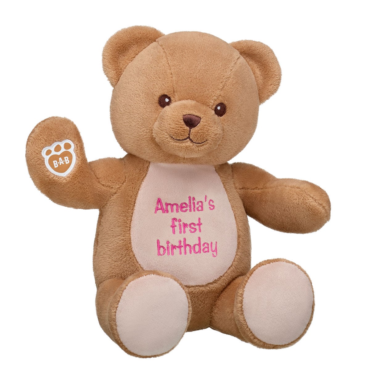 Personalized Embroidered Baby Brown Teddy Bear