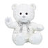 Online Exclusive White Bouquet Bear with Silver Gifting Bow